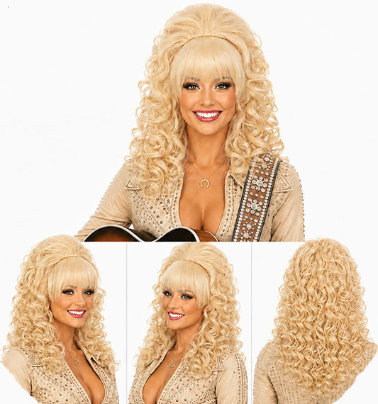 Country Legend Bouffant Blonde Wig