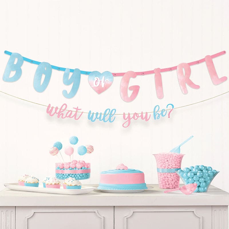 The Big Reveal Jumbo Letter Banner Kit 2pcs