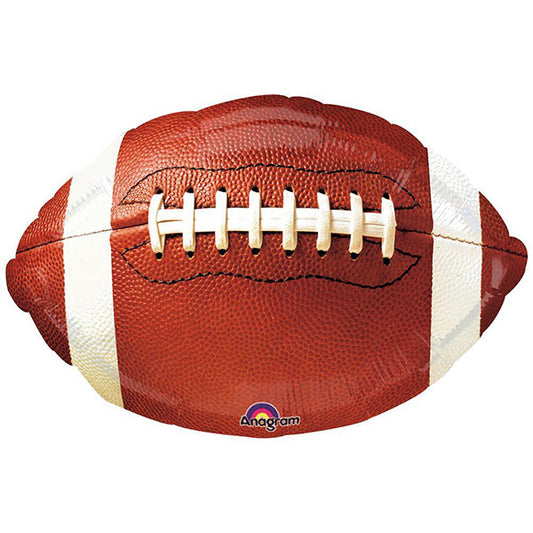 Football Shaped 18in Metallic Balloon