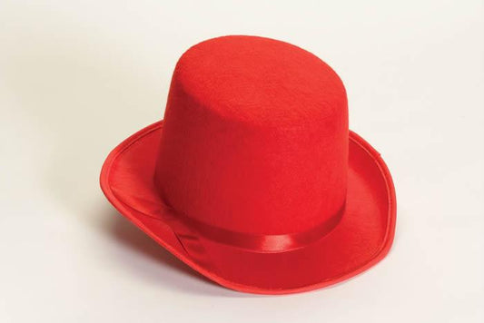 Super Deluxe Red Coachman Victorian Top Hat Adult