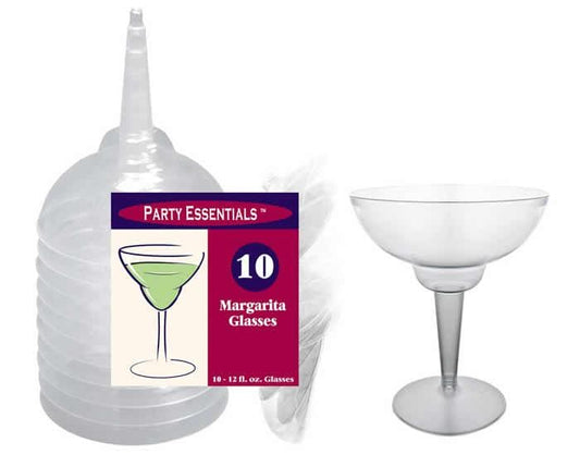 Clear Plastic Margarita Glasses 12oz