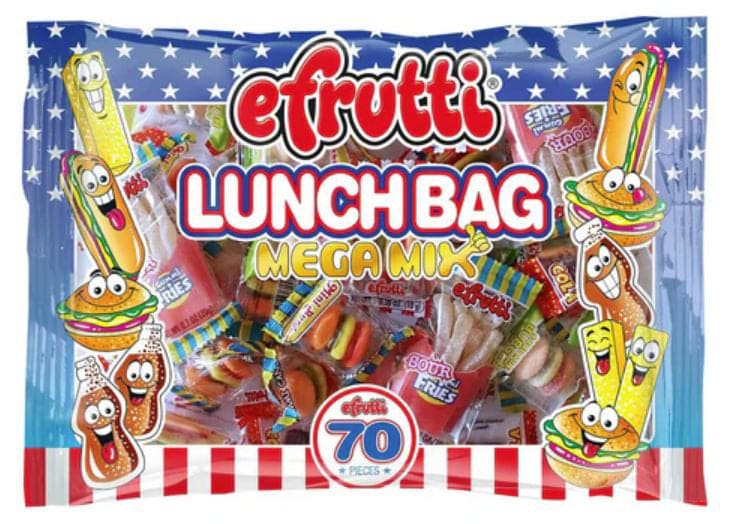 Efrutti Lunch Bag Mega Mix Candy 20.4oz