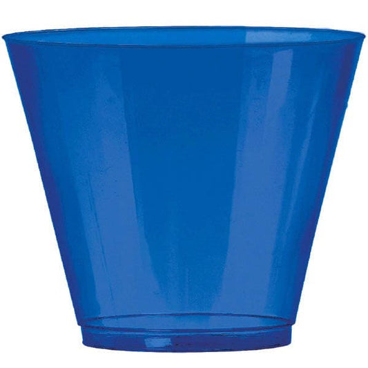 Plastic 9oz Royal Blue Big Party Pack Cups
