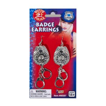 Police Badge Earings