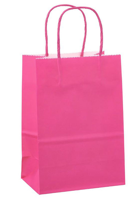 Fuchsia Tote Bags Large 8ct