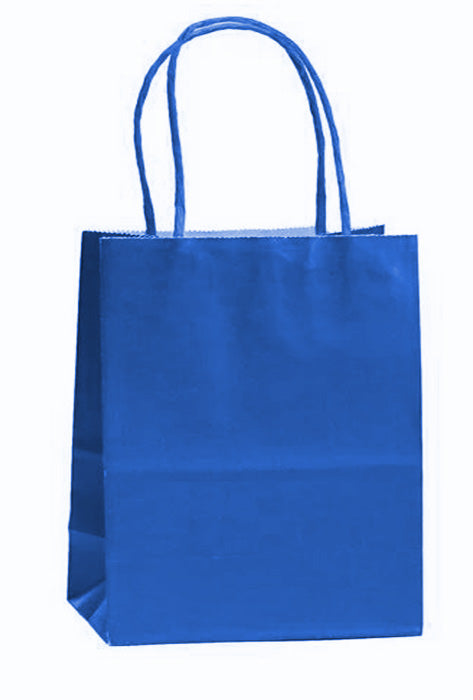 Royal Blue Tote Bags Large 8ct