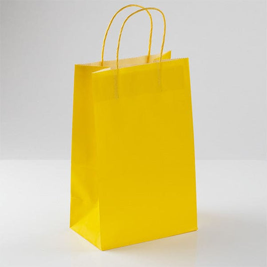 Yellow Tote Bags Large 8ct