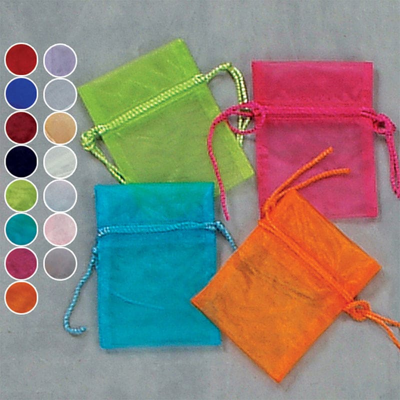 Organza Bags 3in x 4in Blue 12ct