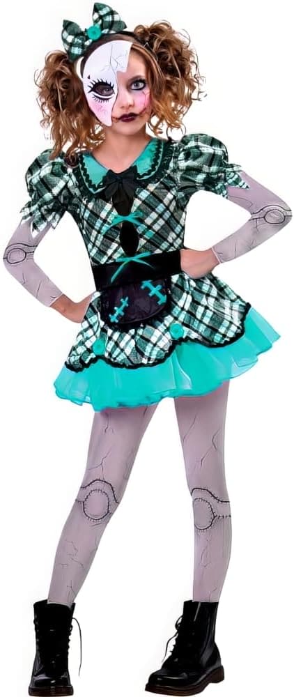 Dark Doll Kids Costume