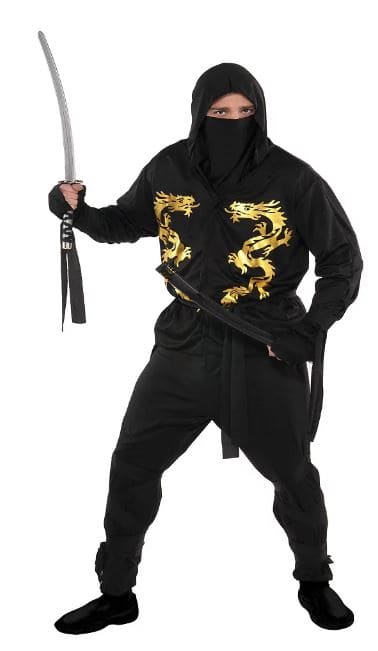 Black Dragon NInja Adult Costume