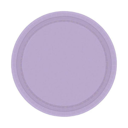 Lavender 7in Round Luncheon Paper Plates