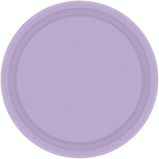 Lavender 9in Round Dinner Paper Plates