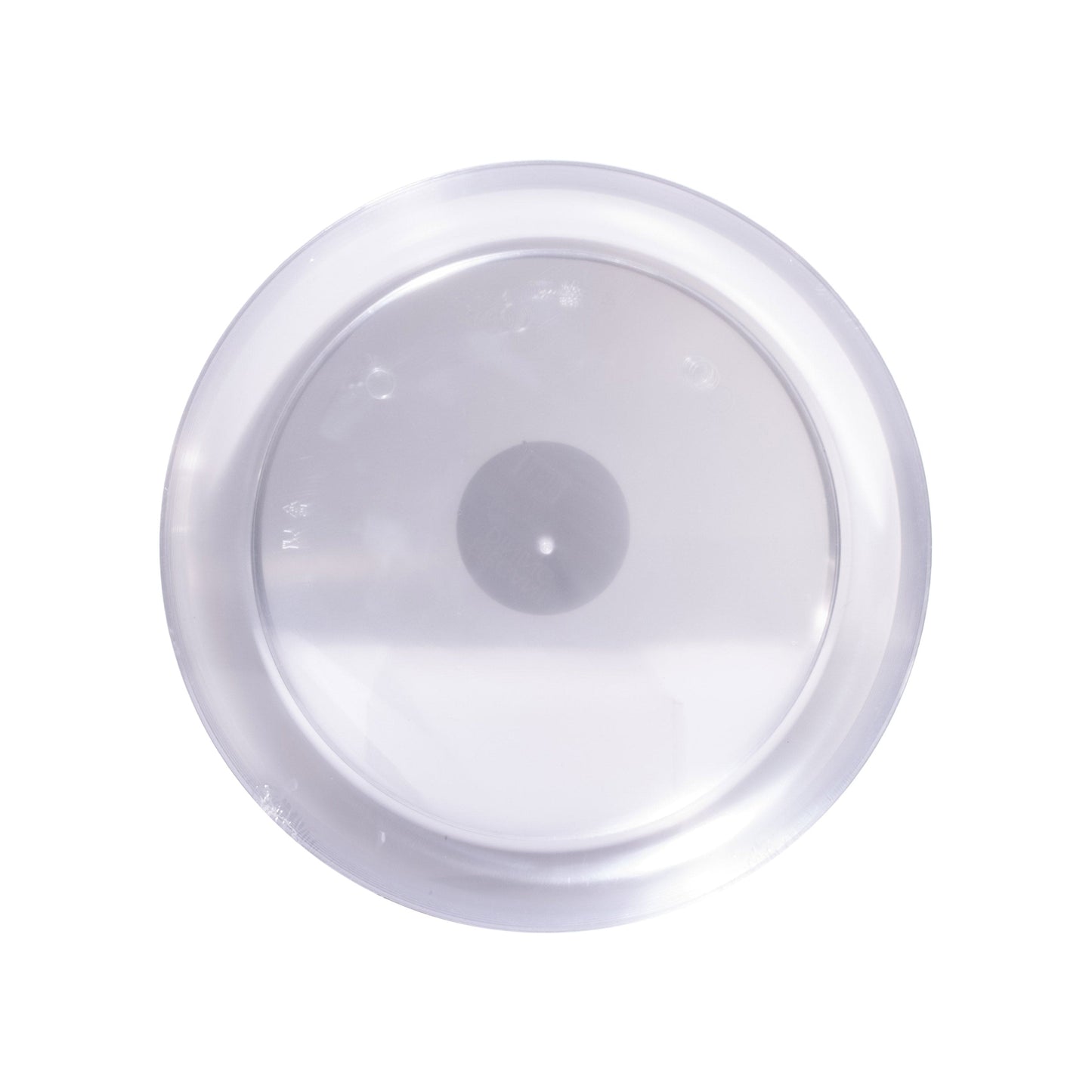 Clear 10in Round Plastic Plates 15ct