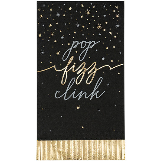 Disco New Year's Paper Guest Towels 16ct