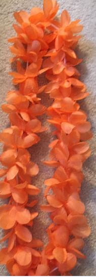 Orange Leis 6 Ct