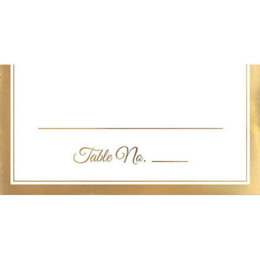 Place Card w/Gold Trim