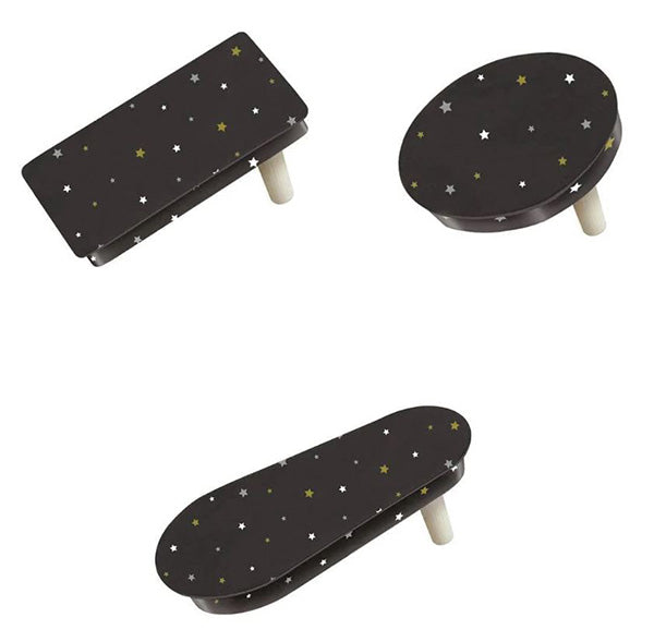 New Year Metal Noisemakers Assorted Shapes 1ct