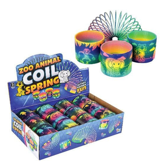 Coil Spring  Zoo Animal Print 3in Slinky 1ct