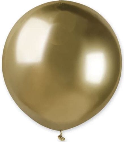 Gold 19in Shiny Latex Balloons 25ct