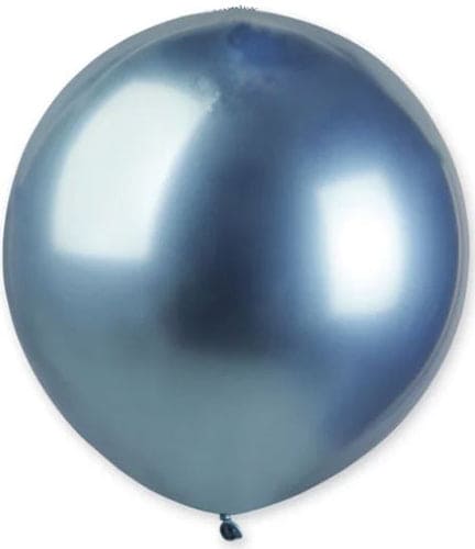 Blue 19in Shiny Latex Balloon 25ct