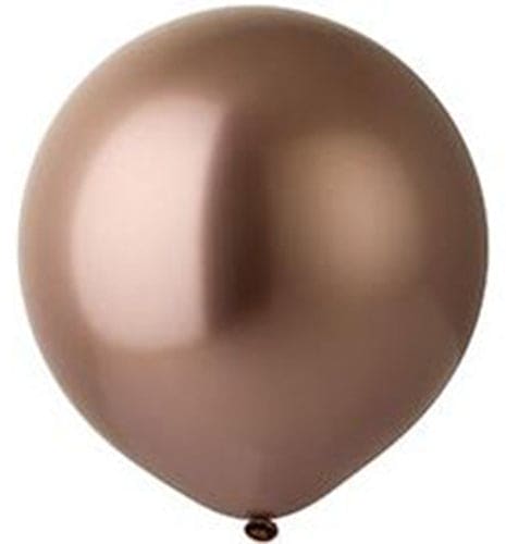 Rose Gold 19in Shiny Latex Balloons 25ct