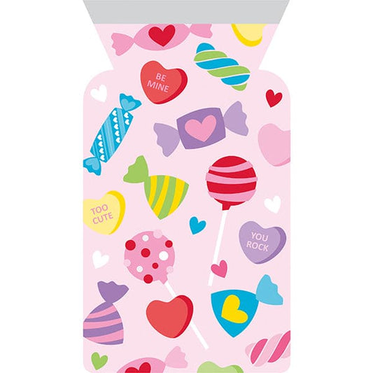 Valentine Treats Cello Bags with Zipper 12ct
