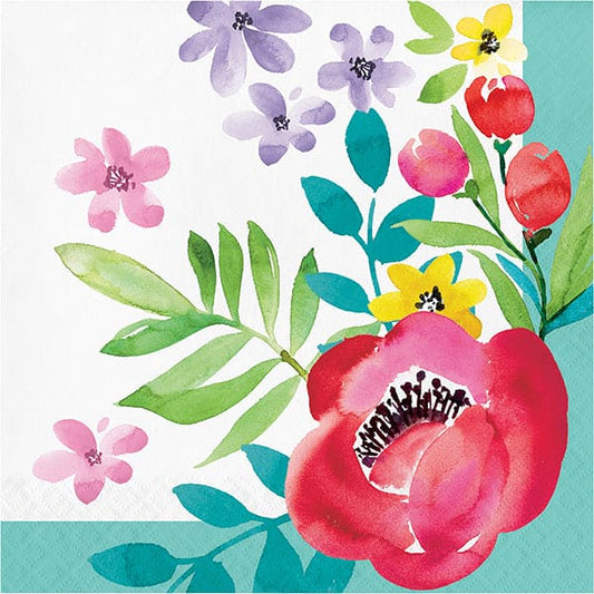 Spring Poppies Luncheon Napkins 16ct