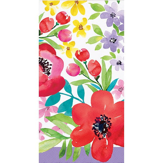 Spring Poppies Paper Guest Towels 16ct