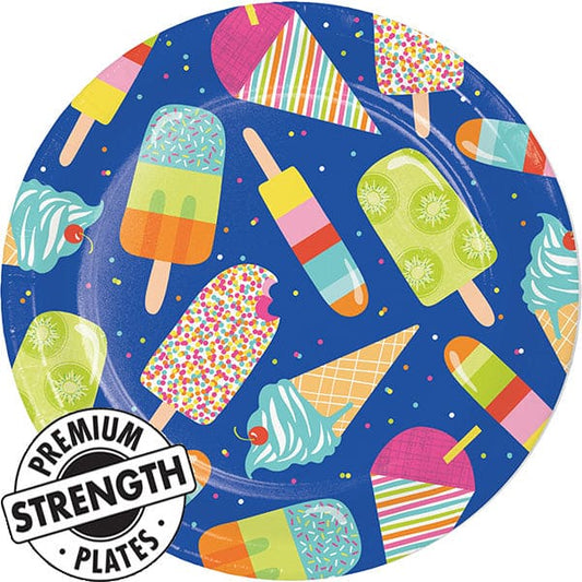 Summer Sweets 9in Round Dinner Paper Plates 8 Ct