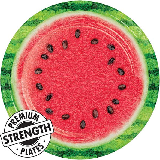 Watermelon Wow 9in Round Dinner Paper Plates 8 Ct