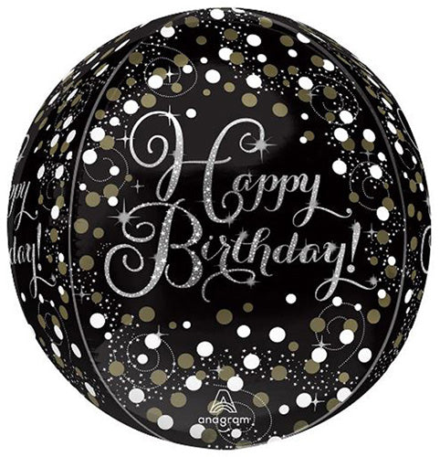 Sparkling Birthday 16in Orbz Balloon