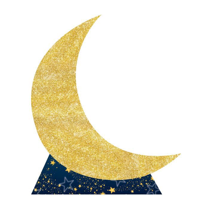 Starry Night Crescent Moon Stand-Up