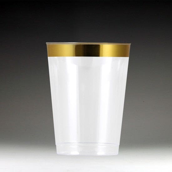 Tumbler Gold Trim 14oz