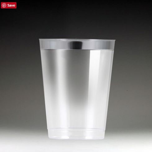 Tumbler Silver Trim 14oz 8ct