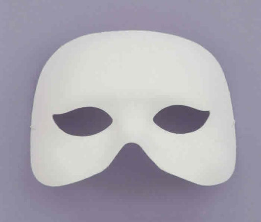 Mardi Gras White Cocktail Eye Mask