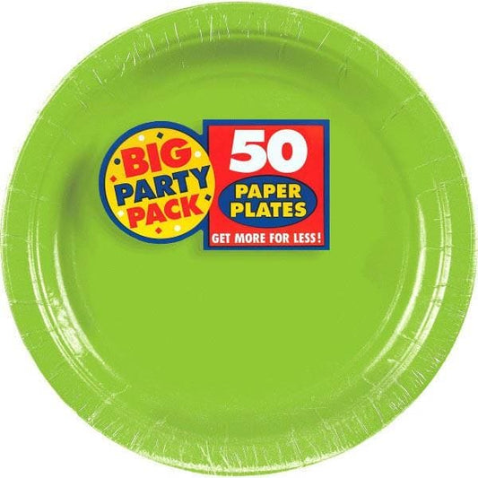 Kiwi Big Party Pack Paper Plates, 9" 50 count 50 Ct