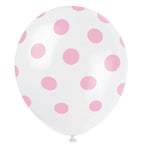 Lovely Pink Dots 12in Latex Balloons