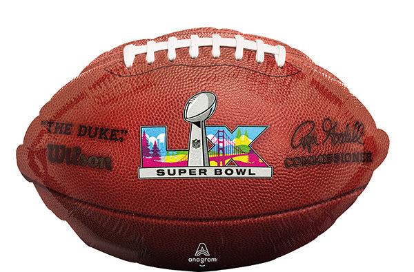 2026 SuperBowl 60 Metallic 18in Balloon