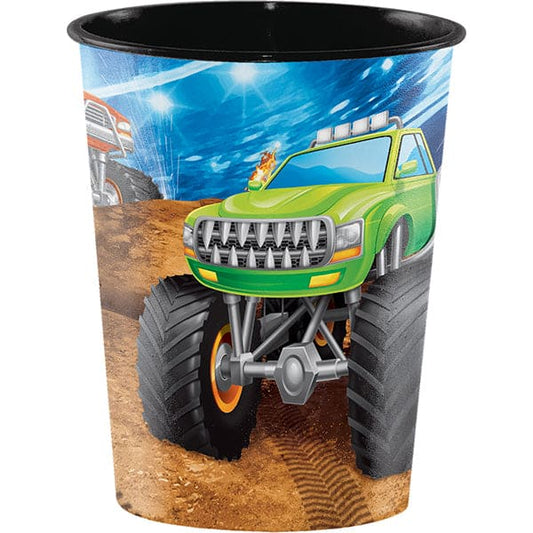 Monster Truck Rally 16oz Stadium Favor Cup