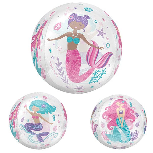 Shimmering Mermaid 16in Orbz Balloon