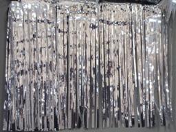 Silver Metallic Curtain