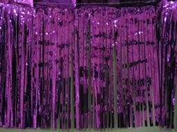 Purple Metallic Curtain