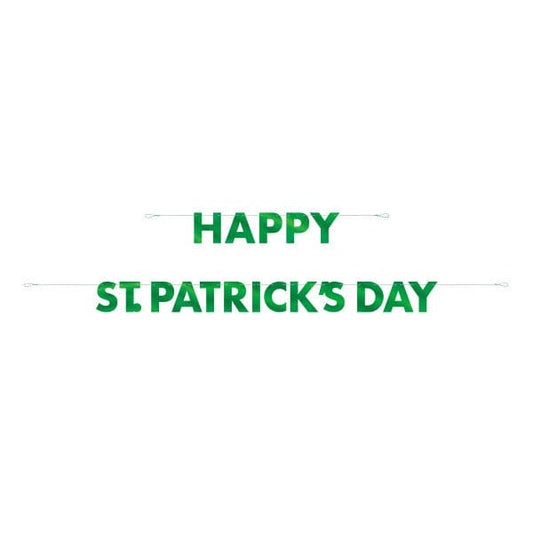 Happy St. Patrick's Day Foil Banner 10.5 ft. 2 pcs.