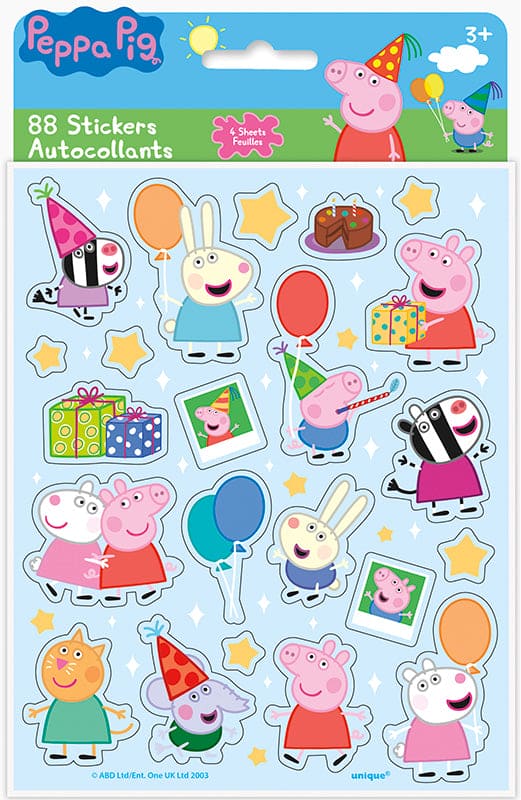 Peppa Pig Stickers 4Ct