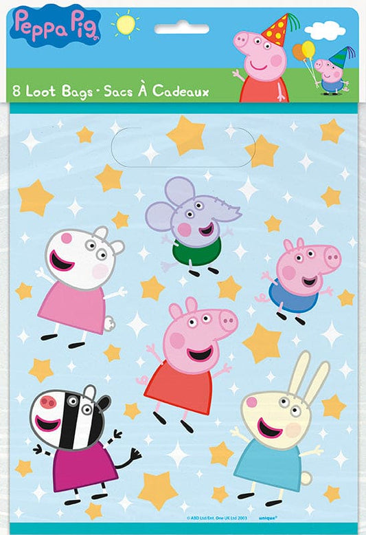 Peppa Pig Loot Bags 8Ct