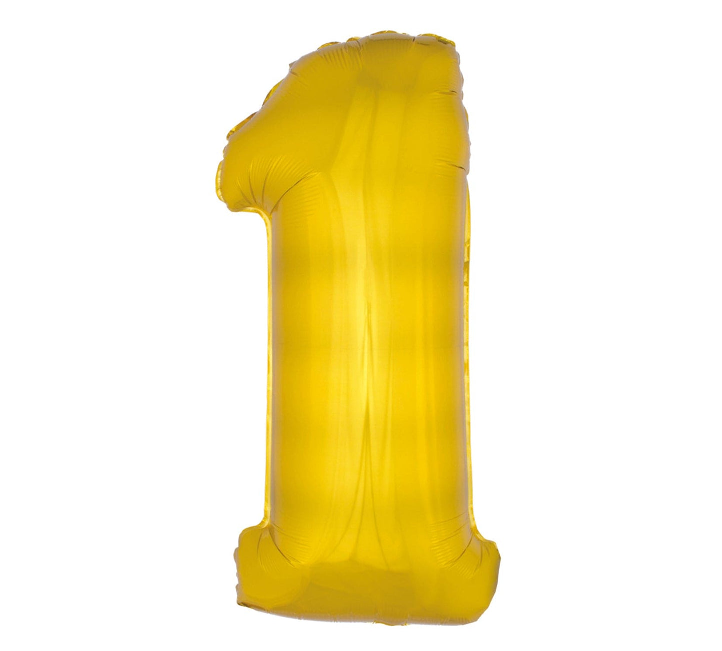 40in Number 1 Gold Mylar Balloon