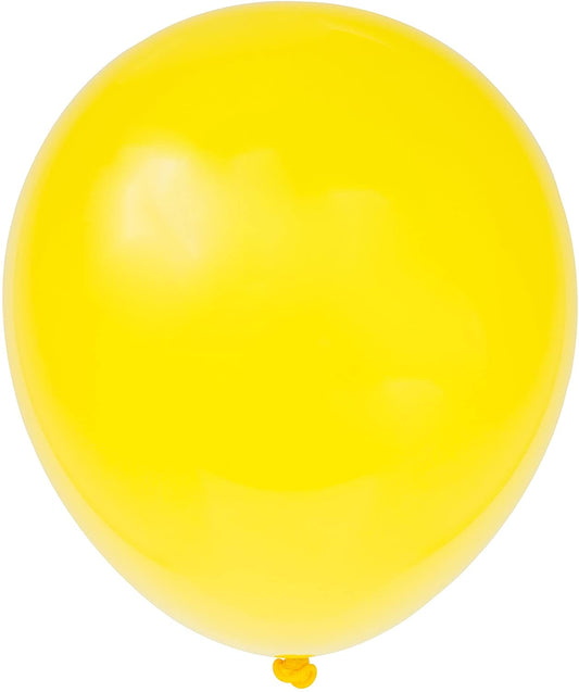 12" Yellow Latex Balloons 15ct