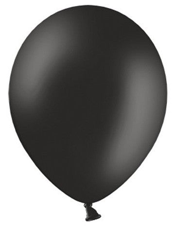 12" Black Latex Balloons 15ct