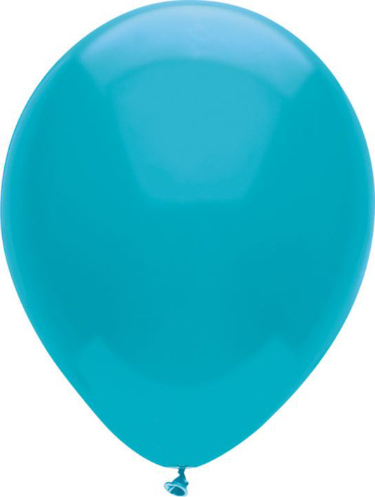 12" Turquoise Latex Balloons 15ct