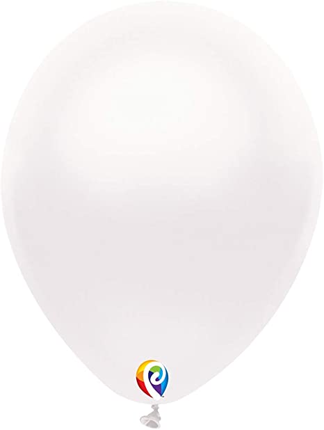 12" Pearl White Latex Balloons 12ct